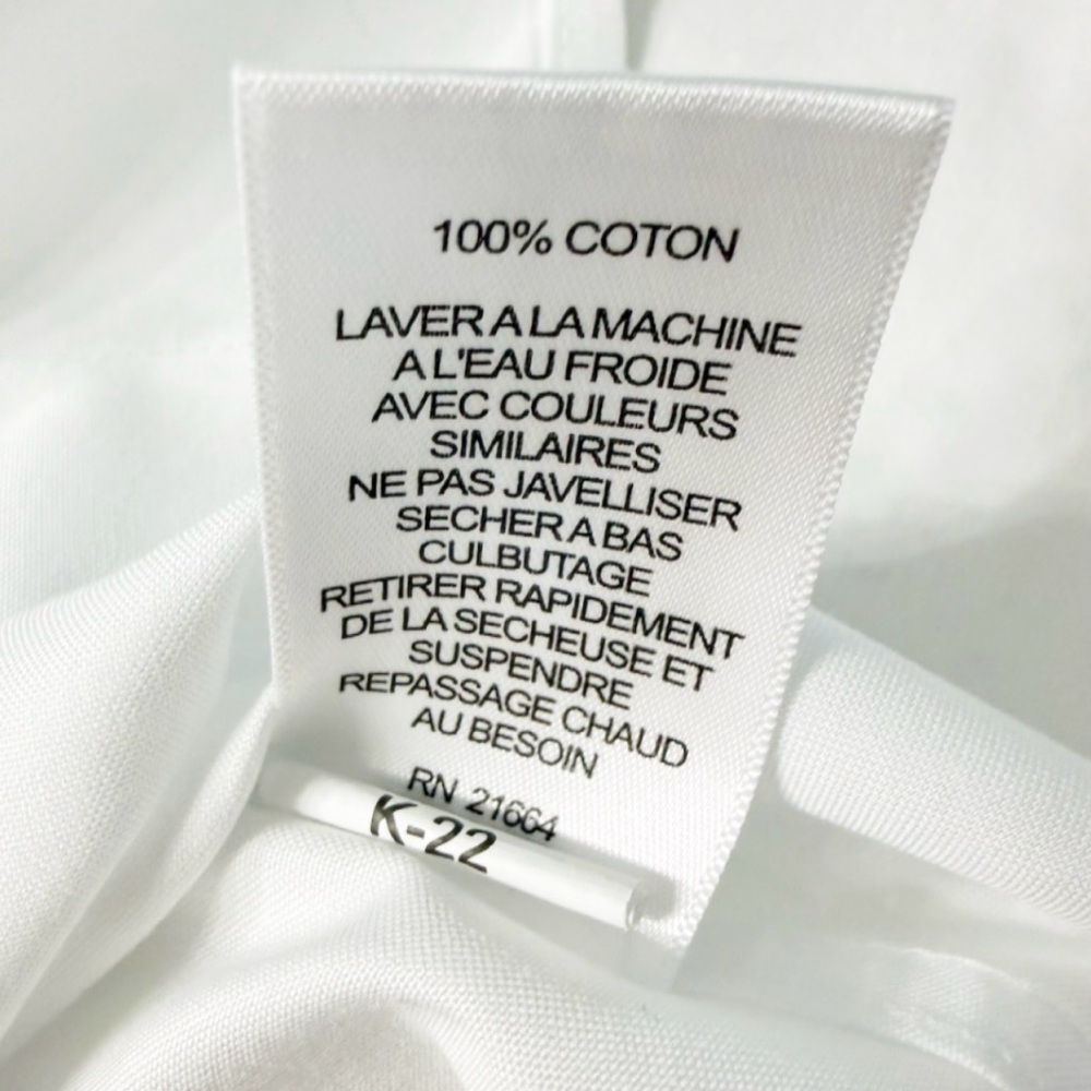 Foxcroft White Non-Iron Short Sleeve Button Down Shirt Size 6 - Picture 8 of 8